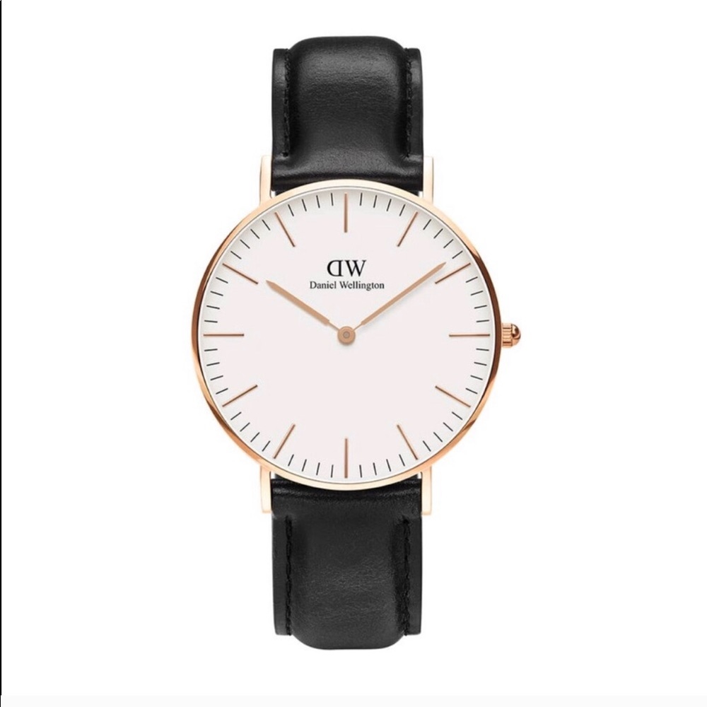 Daniel Wellington watch with rose gold detail. NWT